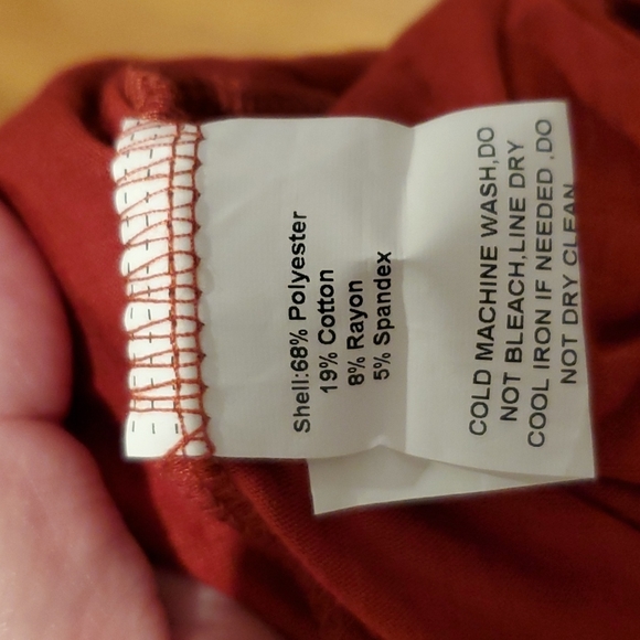 Weekend Suzanne Betro Burnt Orange Red Shirt - Picture 8 of 10